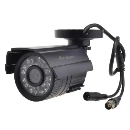 AZISHN CCTV Camera 800TVL/1000TVL  IR Cut Filter 24 Hour Day/Night Vision Video Outdoor Waterproof IR Bullet Surveillance Camera - Property & Safety Tradings