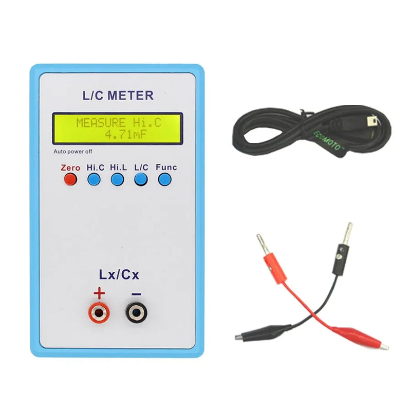 JUNTEK LC-200A Digital LCD Capacitance  Inductance Meter  LC Meter 1pF-100mF 1uH-100H