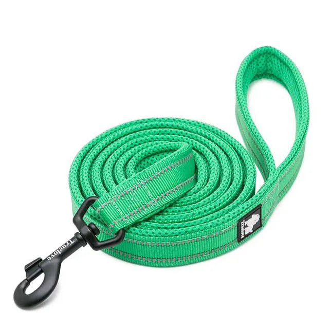 Truelove Soft Padded Mesh Dog Leash 3M Reflective Nylon Dog Leads Dog Pet Leash 11 Color 110cm Length Walking Training - PST PS Tradings