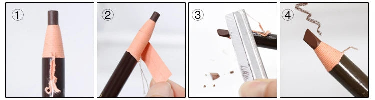 5 teile/satz Augenbraue Bleistift Make-Up Braun Augenbraue Enhancer Kosmetische Kunst Wasserdicht Bleistift Tönung Stereo Arten Schönheit Werkzeuge Billig