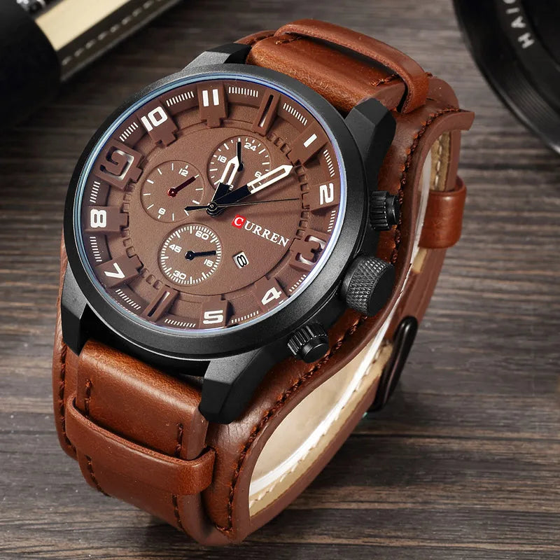 CURREN Men's Watches Top Brand Luxury Fashion&Casual Business Quartz Watch Date Waterproof Wristwatch Hodinky Relogio Masculino - Property & Safety Tradings