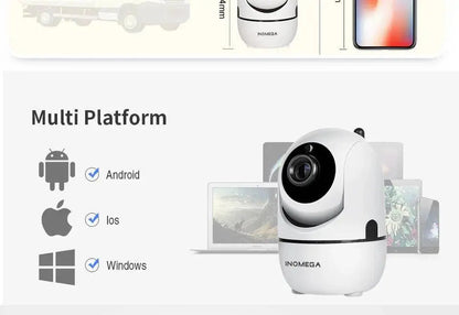 INQMEGA 1080P Cloud Wireless IP Camera Intelligent Auto Tracking Of Human Home Security Surveillance CCTV Network Mini Wifi Cam - Property & Safety Tradings