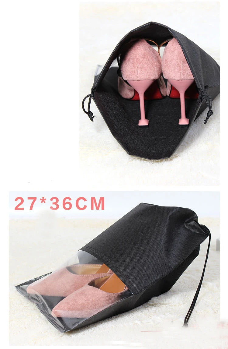 Fashion Women Hot 1pcs High Quality Shoe Bag 2 Size Travel Pouch Storage Portable Practical Drawstring Bag Organizer Cover - PST PS Tradings