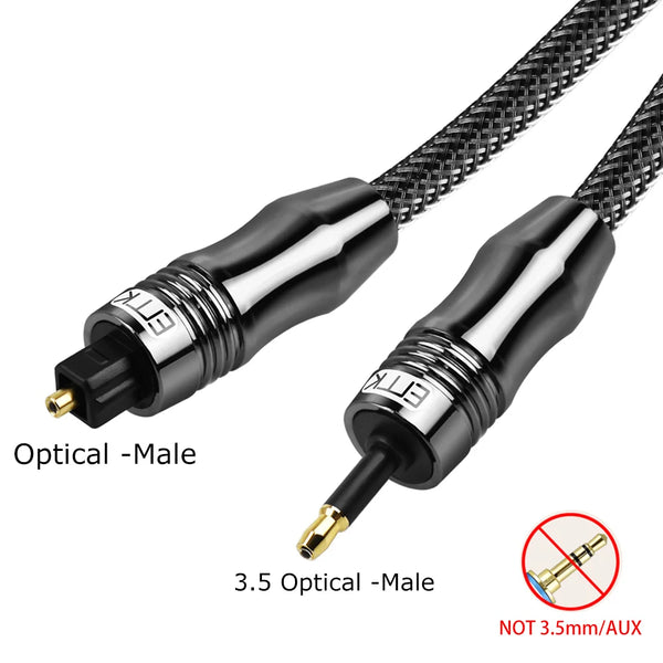 Emk digital sound toslink zu mini toslink kabel 3,5mm spdif optisches kabel 3,5 zu optischem audio kabel adapter 1m 10m