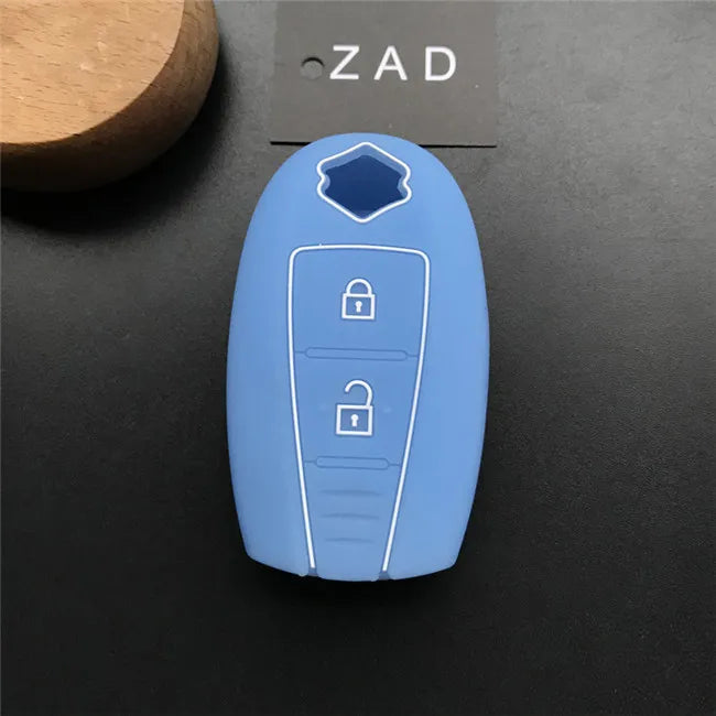 ZAD silicone key fob cover case hood skin protect holder for SUZUKI Swift Sport SX4 SCORSS grand vitara remote car accessori - PST PS Tradings