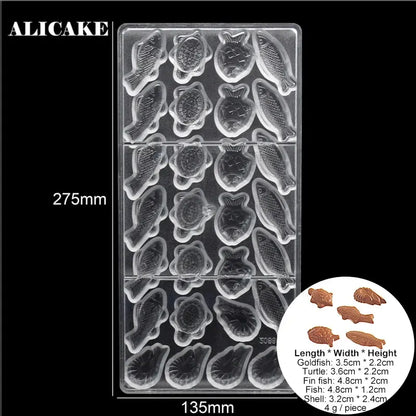 Schokoladenformen aus Polycarbonat für Schokolade, professionelles Backen, Süßigkeiten, Bonbons, Bar, Acrylform, Süßwaren, Bäckereien - Property & Safety Tradings