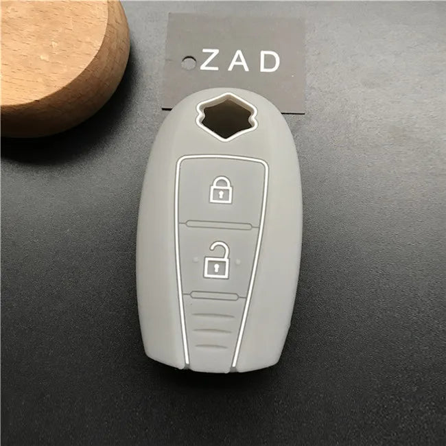 ZAD silicone key fob cover case hood skin protect holder for SUZUKI Swift Sport SX4 SCORSS grand vitara remote car accessori - PST PS Tradings