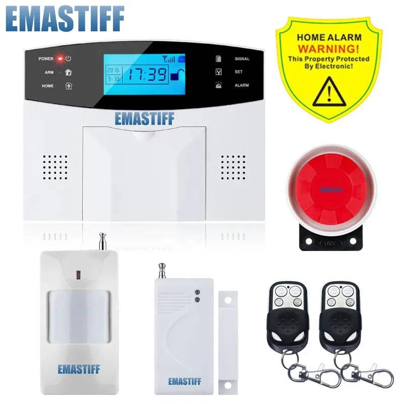 IOS Android APP Wired Wireless Home Security Tuya WIFI PSTN GSM Alarm System Intercom Remote Control Autodial Siren Sensor Kit - Property & Safety Tradings