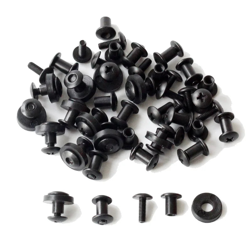 24pcs Belt Attachments Clips Holster Belt Loops screw set Chicago Screw comes with washer for DIY Kydex Sheath Hand Tool Parts