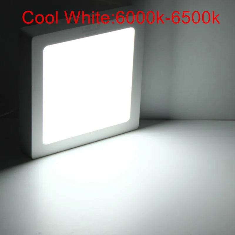 Oberfläche LED Quadratische Decken Licht 9W 15W 25W LED-Panel Licht Unten Licht mit fahrer AC85-265V AC110V/220V LED Innen Licht