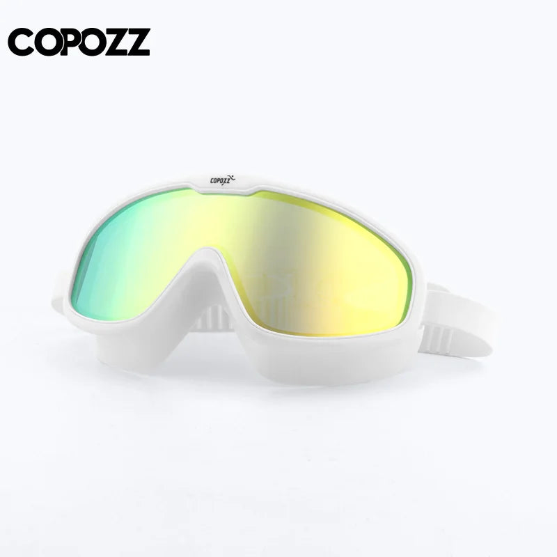 COPOZZ 2022 Anti-fog Swimming Goggles Whole Shaped Lens UV Protection with Big Silicone Frame Swimming Glasses for Men and Women - Property & Safety Tradings