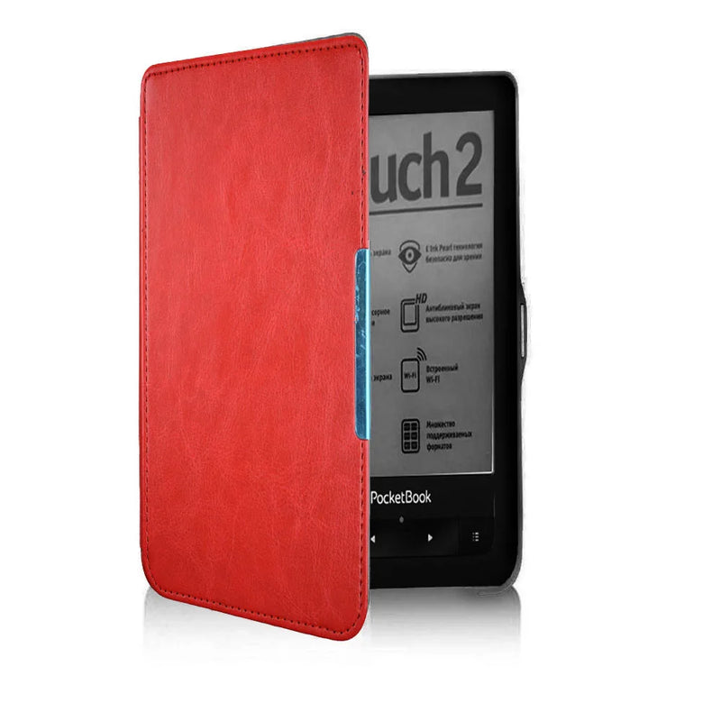 PB 622 623 Advanced pu leather Cover Case for Pocketbook 622 623 Touch 1 2 eReader Flip folio book Cover magnet closured Case