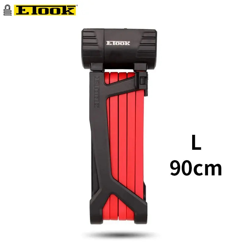 Etook Bike Lock Heavy Duty Anti Theft Folding Lock Lock for E Bike Scooter Motorcycle Professional Strong Lock Bike Accessories - Property & Safety Tradings