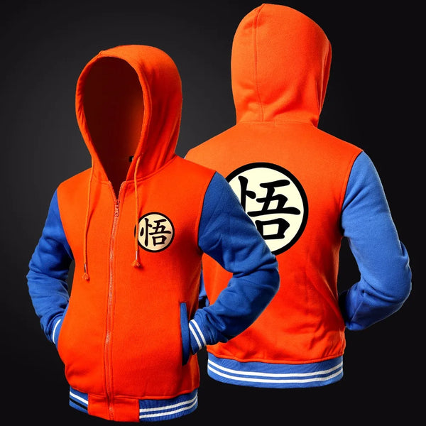 Trend New Japanese Anime  Varsity Hooded Jacket 2018 Spring Casual Zipper Hoodie Coat Sweatshirt Jacket