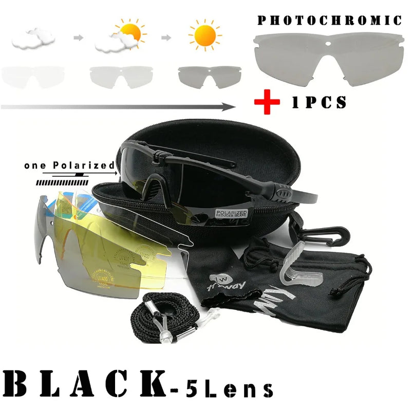 Tactical Professional Protective Military Polarized Glasses-Shooting Gafas Sports Hiking Cycling Paintball Safety Eyewear - PST PS Tradings