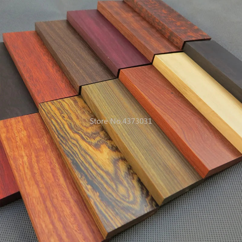 1piece DIY knife handle material Various kinds of wood for handicraft materials 120x40x10mm