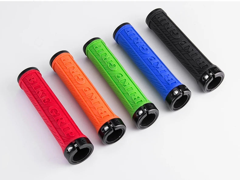 ROCKBROS TPR Rubber Bike Grips Bicycle Handlebar Mtb Grips Soft 3D Anti-skid Lock On Handle Bar Cycling Parts Bike Accessories - PST PS Tradings