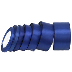 Deep Blue Satin Ribbon Wholesale Gift Wrapping Christmas ribbons - PST PS Tradings