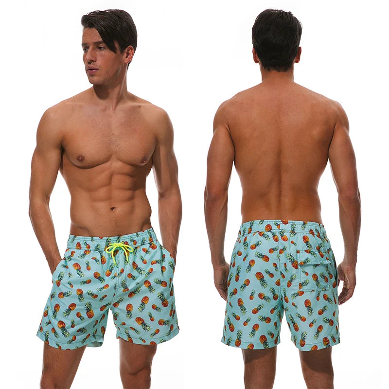 Escatch Quick Dry Summer Mens Siwmwear Beach Board Shorts Briefs For Man Swim Trunks Male Sportswear Beachwear Fitness Plus Size - PST PS Tradings