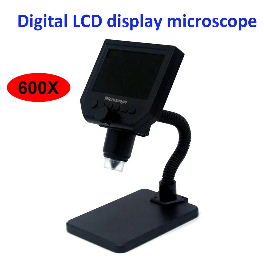 600X digital mikroskop elektronische video mikroskop 4,3 inch HD LCD löten mikroskop telefon reparatur Lupe - Property & Safety Tradings