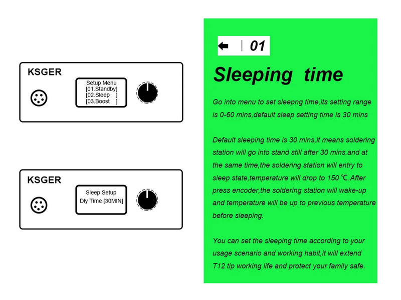 KSGER T12 Soldering Station V2.1S STM32 OLED Digital Temperature Controller Electric Soldering Irons Stings T12-K B2 BC2 D24 Tip