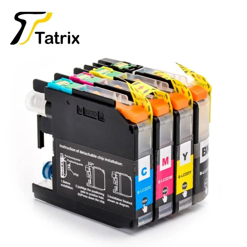 Tatrix With Chip  LC223 LC221 Compatible Ink Cartridge For Brother MFC-J4420DW/J4620DW/J4625DW/J480DW/J680DW/J880DW Printer - PST PS Tradings