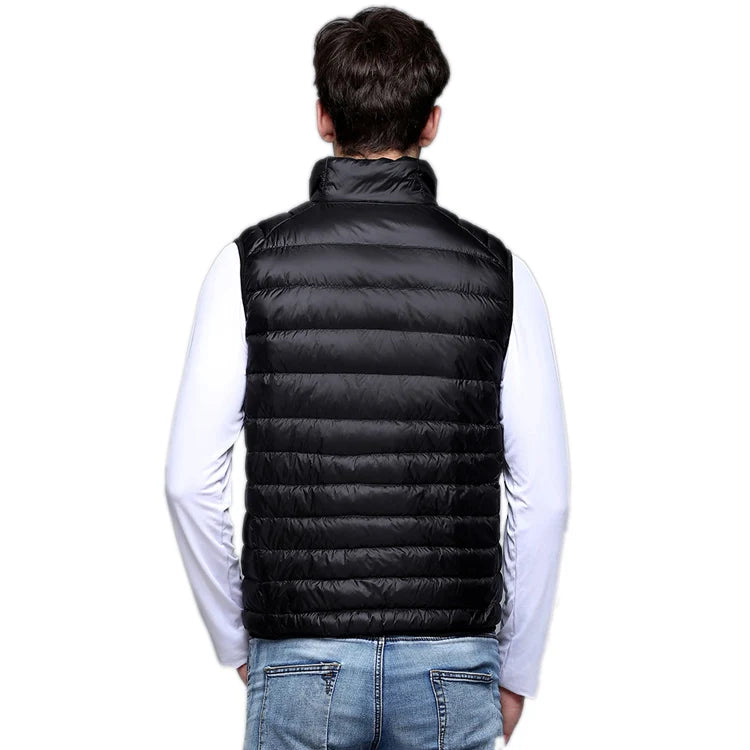 Spring Man 90% Duck Down Vest Ultra Light Jackets Men Fashion Sleeveless Outerwear Coat Autumn Winter Coat