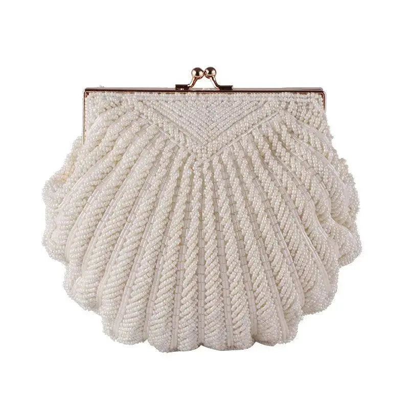 Evening Bags Women Clutch Evening Clutch Bags Wedding Bridal Handbag Pearl Beaded Fashion Shell Chain Party Bags LI-383 - Property & Safety Tradings