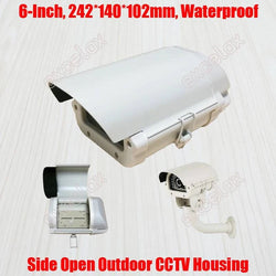 6 Inch IP66 Outdoor Waterproof CCTV Camera Housing 242x140x102mm Aluminum Alloy Box Zoom Bullet Security Camera Enclosure Case - Property & Safety Tradings