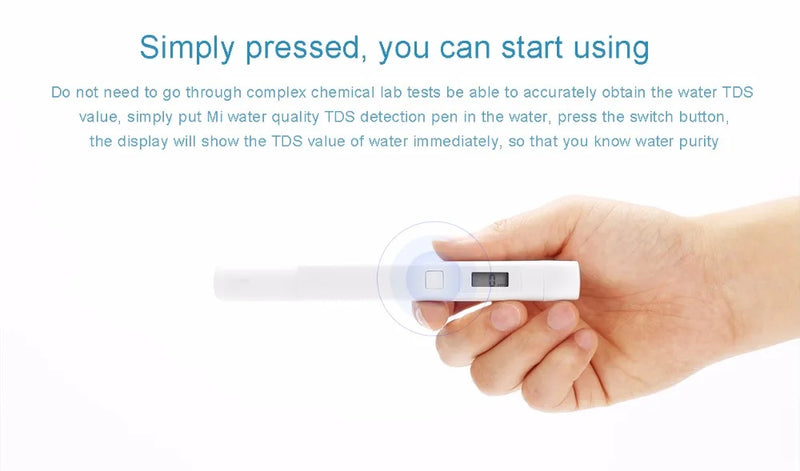 Original Xiaomi MiJia Mi TDS Meter Tester Tragbare Erkennung Wasser Reinheit Qualität Test TDS-3 Tester Home 1pcs 2pcs option