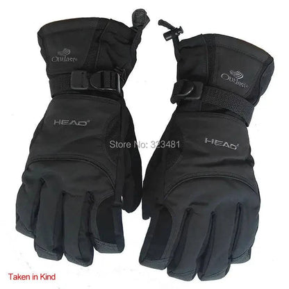 1pair Black Snow Ski Gloves Waterproof -30 Winter Warm Snowboard Gloves Men Women Motocross Windproof Cycling Motorcycle HEAD - PST PS Tradings