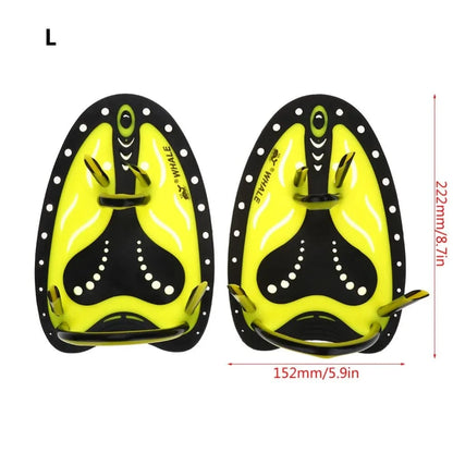 WHALE Swimming Paddle Fin Flipper For Swimming Learn Training Gear Adjustable Silicone Hand Fin Webbed Diving Gloves - PST PS Tradings