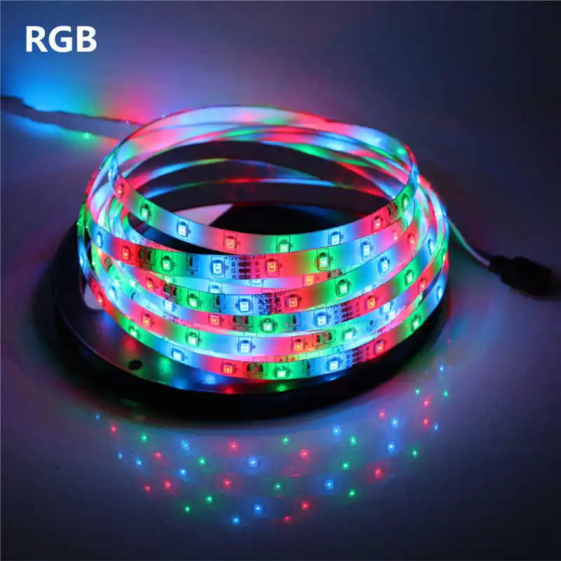 2835 SMD led streifen licht DC12V 5M 300LEDs flexible band band beleuchtung Weiß Warm weiß Rot Grün Blau gelb Rosa RGB