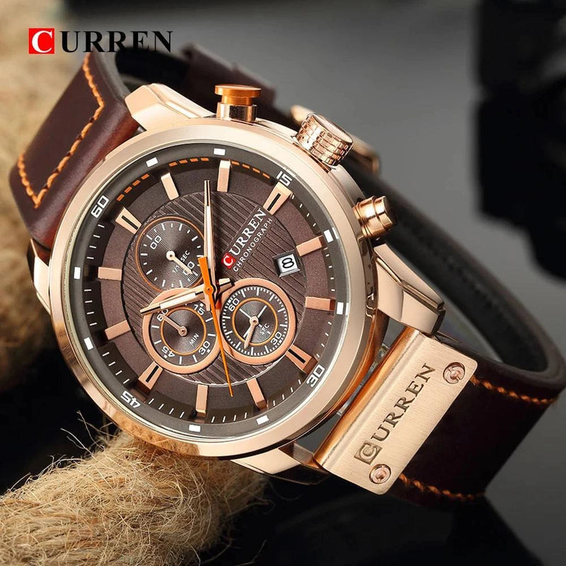 CURREN Fashion Date Quartz Men Watches Top Brand Luxury Male Clock Chronograph Sport Mens Wrist Watch Hodinky Relogio Masculino - Property & Safety Tradings