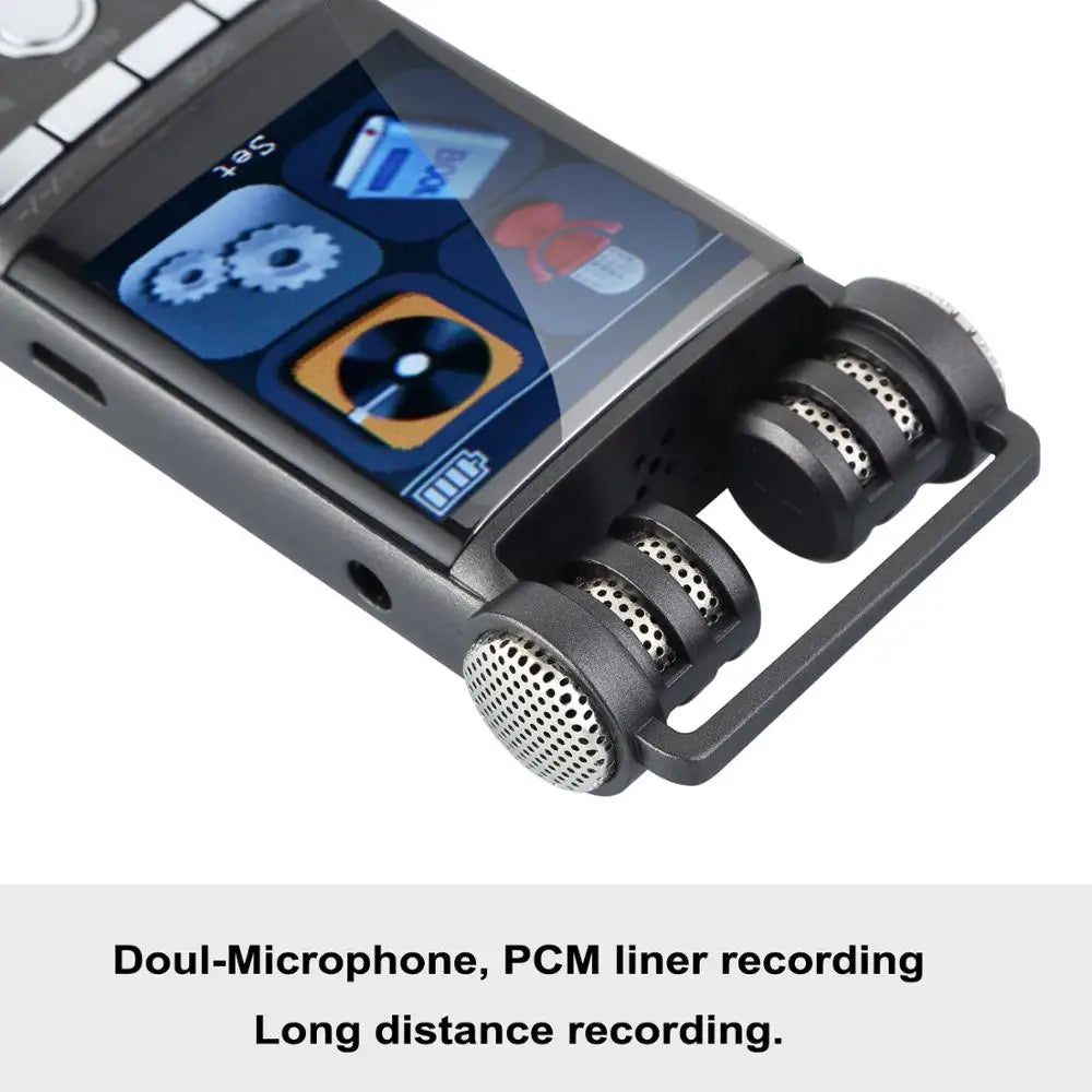 Professional Voice Activated Digital Audio Recorder 16GB 8GB USB Pen Non-Stop 100hr Recording PCM 1536Kbps External Microphone