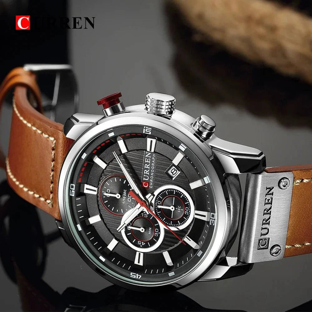 CURREN Fashion Date Quartz Men Watches Top Brand Luxury Male Clock Chronograph Sport Mens Wrist Watch Hodinky Relogio Masculino - Property & Safety Tradings