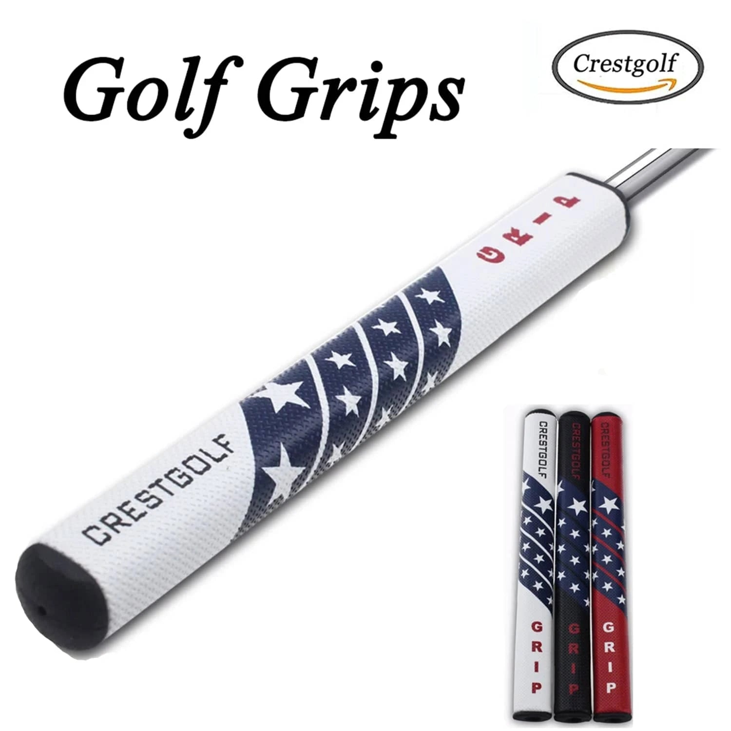 CRESTGOLF New Golf Clubs Grip 2.0 Golf Putter Grip Star Pattern PU Golf Grip Antiskid Golf Grips Replacement 1 Piece - PST PS Tradings