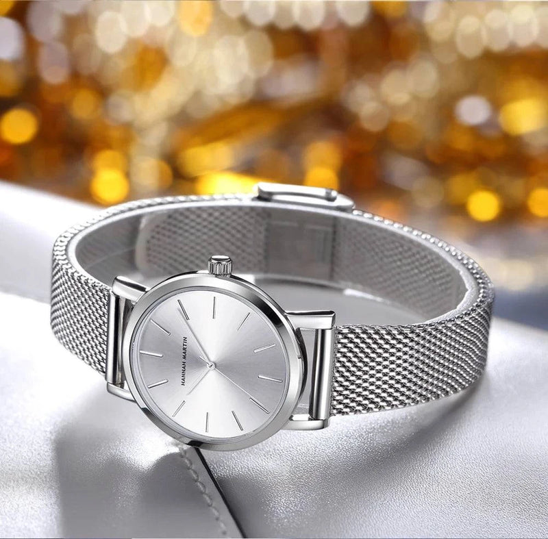 Drop Shipping A++++ Quality Stainless Steel Band Japan Quartz Movement Waterproof Women Full Rose Gold Ladies Luxury Wrist Watch - Property & Safety Tradings