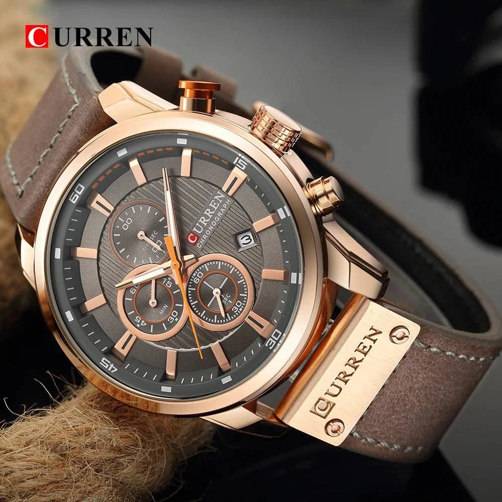 CURREN Fashion Date Quartz Men Watches Top Brand Luxury Male Clock Chronograph Sport Mens Wrist Watch Hodinky Relogio Masculino - Property & Safety Tradings