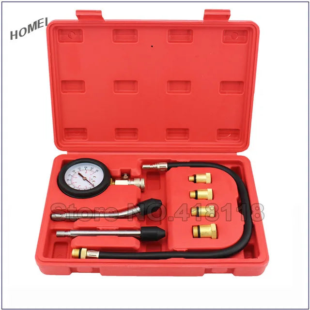 Professional AUTO TOOLS Petrol Gasoline Engine Cylinder Compression Gauge Tester Kit Cylinder Tester With M10 M12 M14 M16 M18 - PST PS Tradings