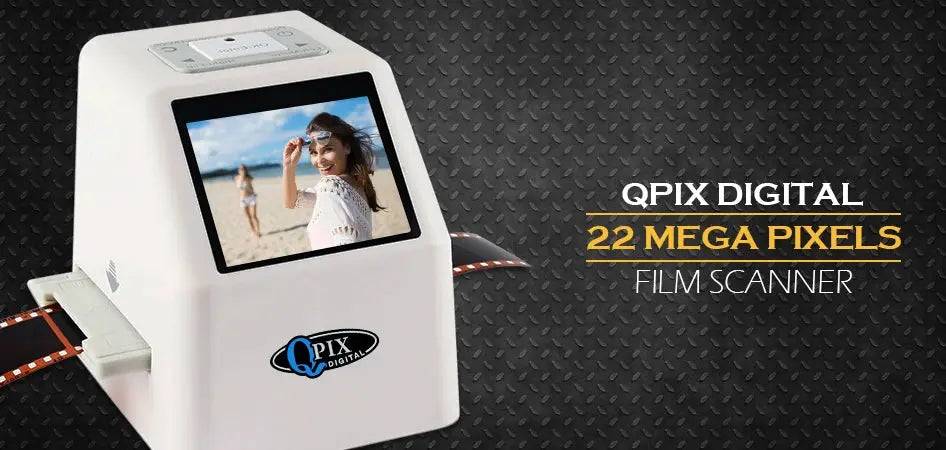 QPIX 22 MP 35mm Portable Film Scanners 135 110 126KPK Super 8 Negative Slide Holder Photo Scanner Film Digital Converter - Property & Safety Tradings