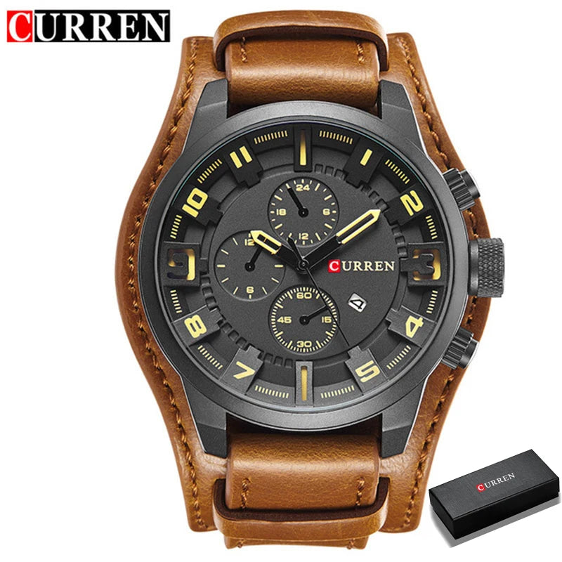 CURREN Men's Watches Top Brand Luxury Fashion&Casual Business Quartz Watch Date Waterproof Wristwatch Hodinky Relogio Masculino - Property & Safety Tradings