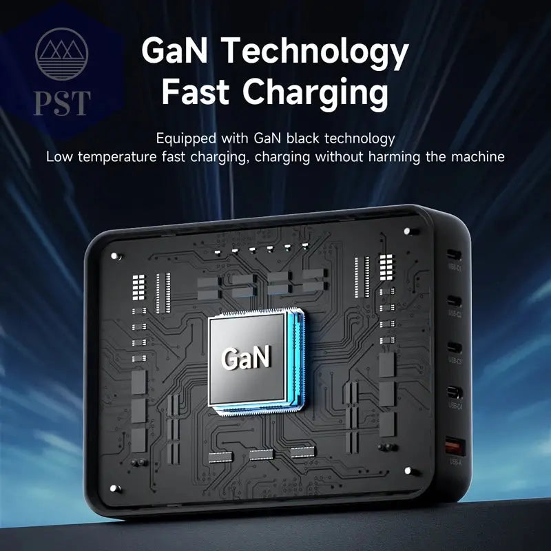Hagibis 240W USB C Ladegerät 5 Ports Gan 140W PD3.1 Schnellladegerät