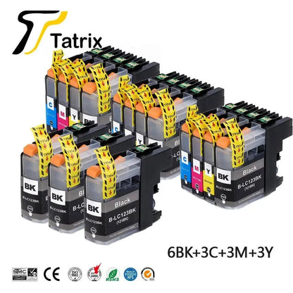 For Brother LC123 Ink Cartridge Compatible For MFC-J4510DW MFC-J4610DW Printer Ink Cartridge LC121 MFC-J4410DW MFC-J4710DW - PST PS Tradings