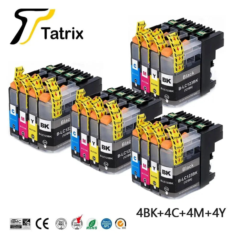 For Brother LC123 Ink Cartridge Compatible For MFC-J4510DW MFC-J4610DW Printer Ink Cartridge LC121 MFC-J4410DW MFC-J4710DW - PST PS Tradings