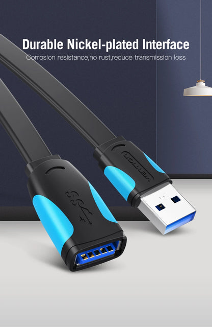 Vention USB 3.0 Extension Cable Male to Female Extender Cable Fast Speed USB 3.0 Cable Extended for laptop PC USB 2.0 Extension