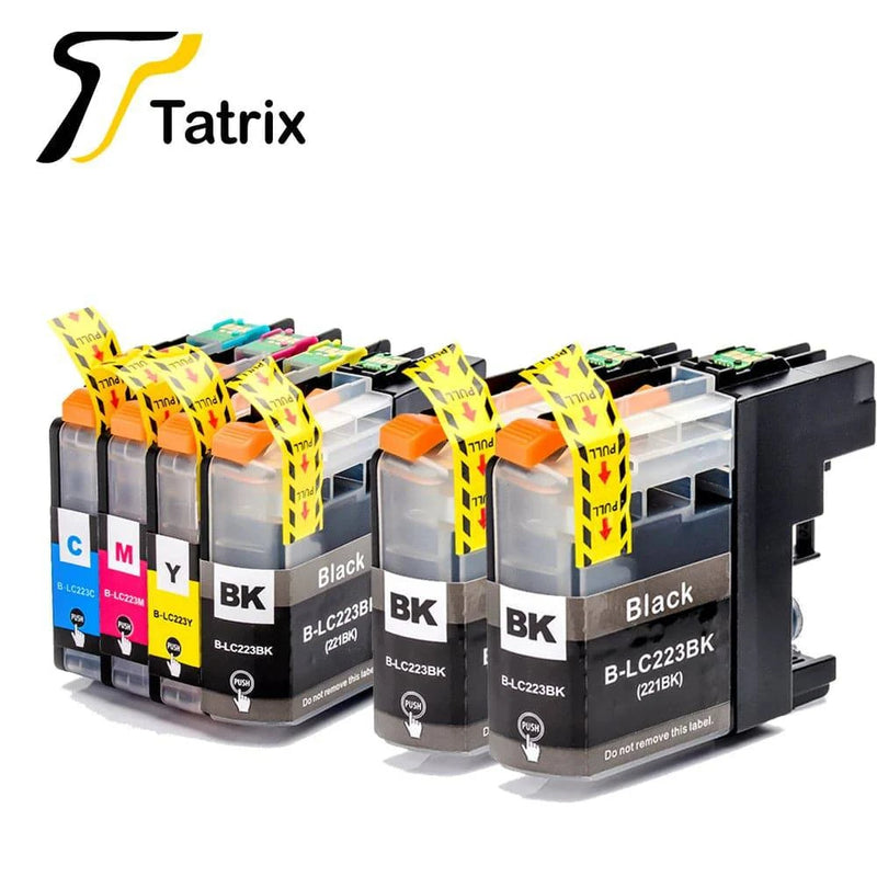 Tatrix With Chip  LC223 LC221 Compatible Ink Cartridge For Brother MFC-J4420DW/J4620DW/J4625DW/J480DW/J680DW/J880DW Printer - PST PS Tradings