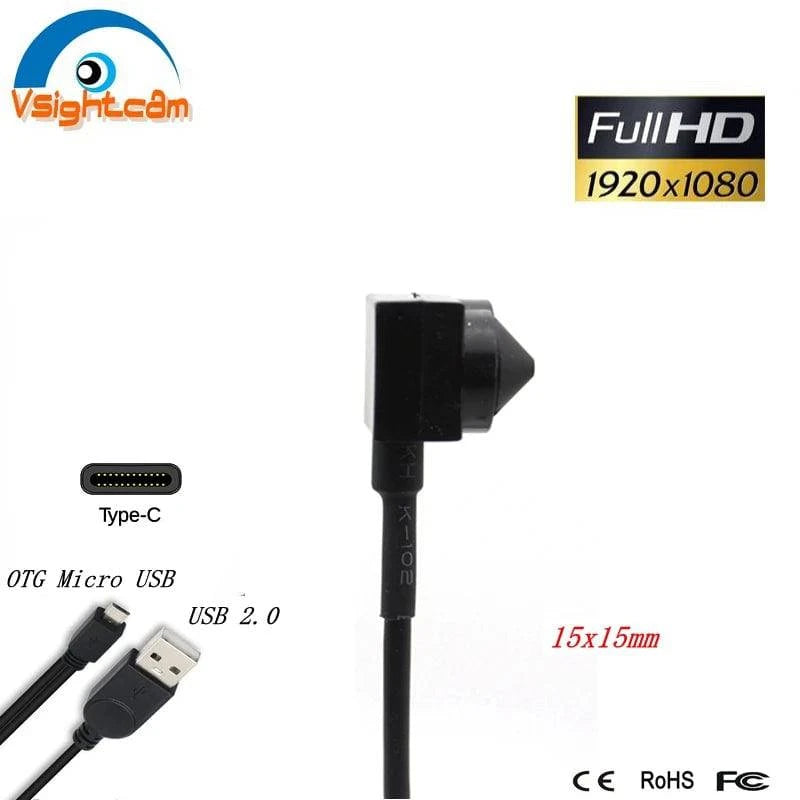 Portable 1080P HD OTG Micro USB Camera Mini Type-C USB 2.0 Camera 15*15mm For Industrial Testing - Property & Safety Tradings