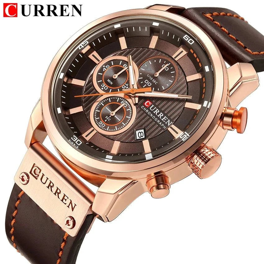 CURREN Fashion Date Quartz Men Watches Top Brand Luxury Male Clock Chronograph Sport Mens Wrist Watch Hodinky Relogio Masculino - Property & Safety Tradings