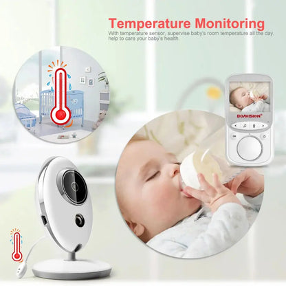 Wireless LCD Audio Video Baby Monitor VB605 Radio Nanny Music Intercom IR 24h Portable Baby Camera Baby Walkie Talkie Babysitter - Property & Safety Tradings